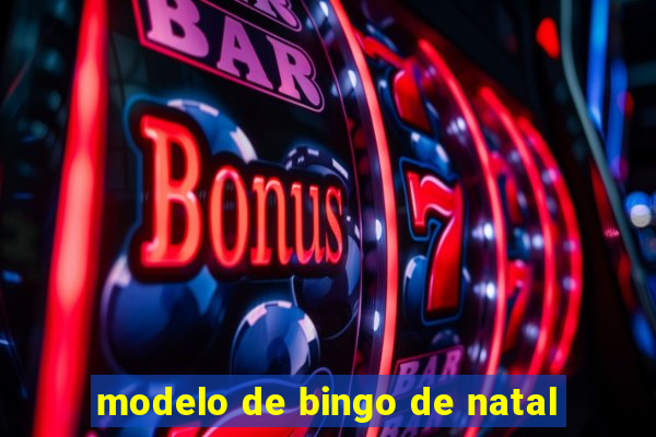 modelo de bingo de natal